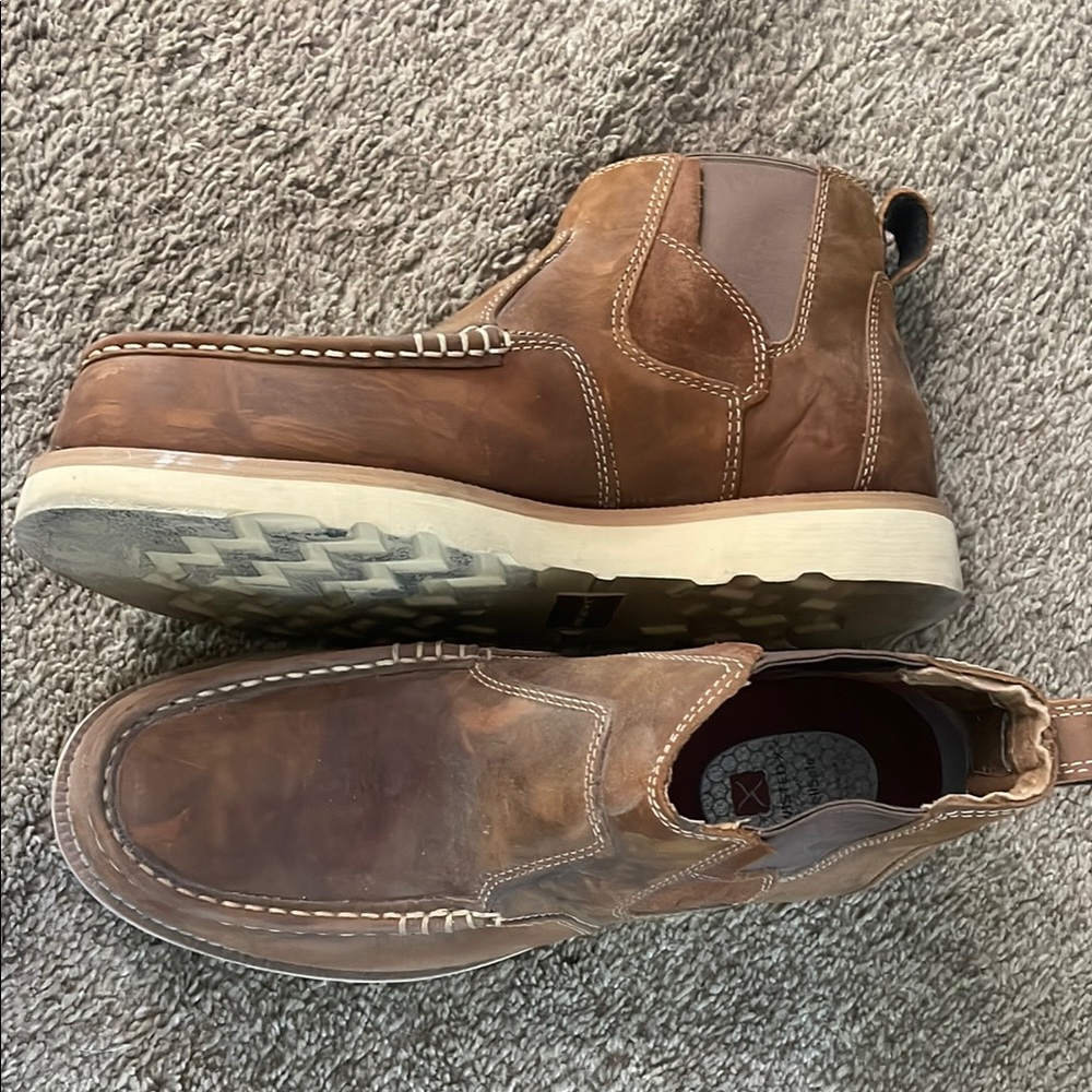 Twisted X Brown Leather Work Boots